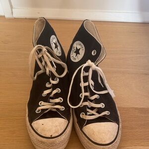 Converse Black and White High-Tops